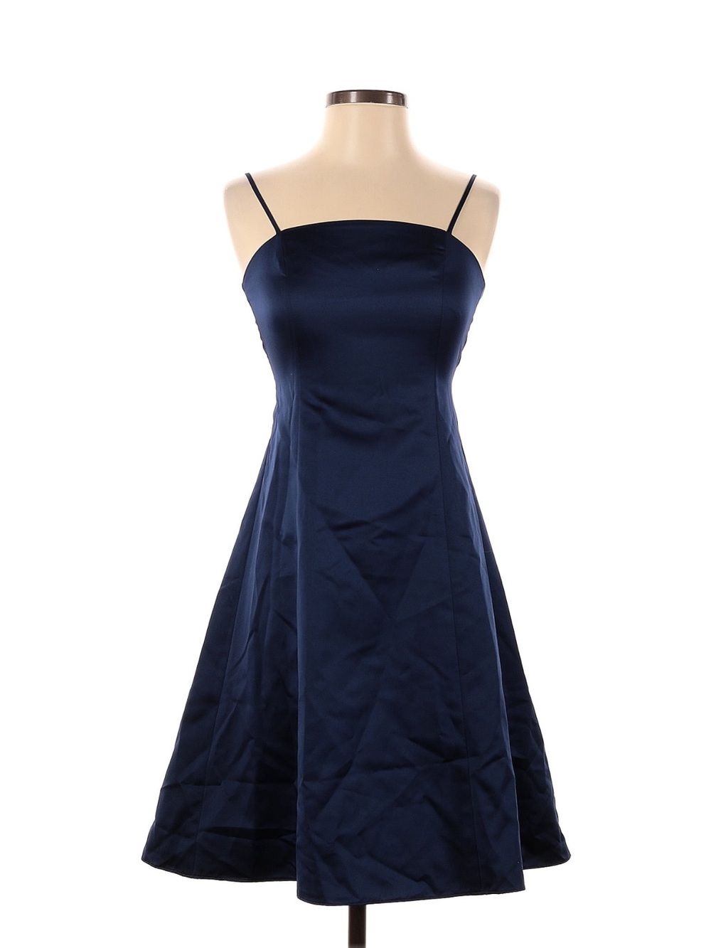 David’s Bridal Classic Navy A-Line Dress